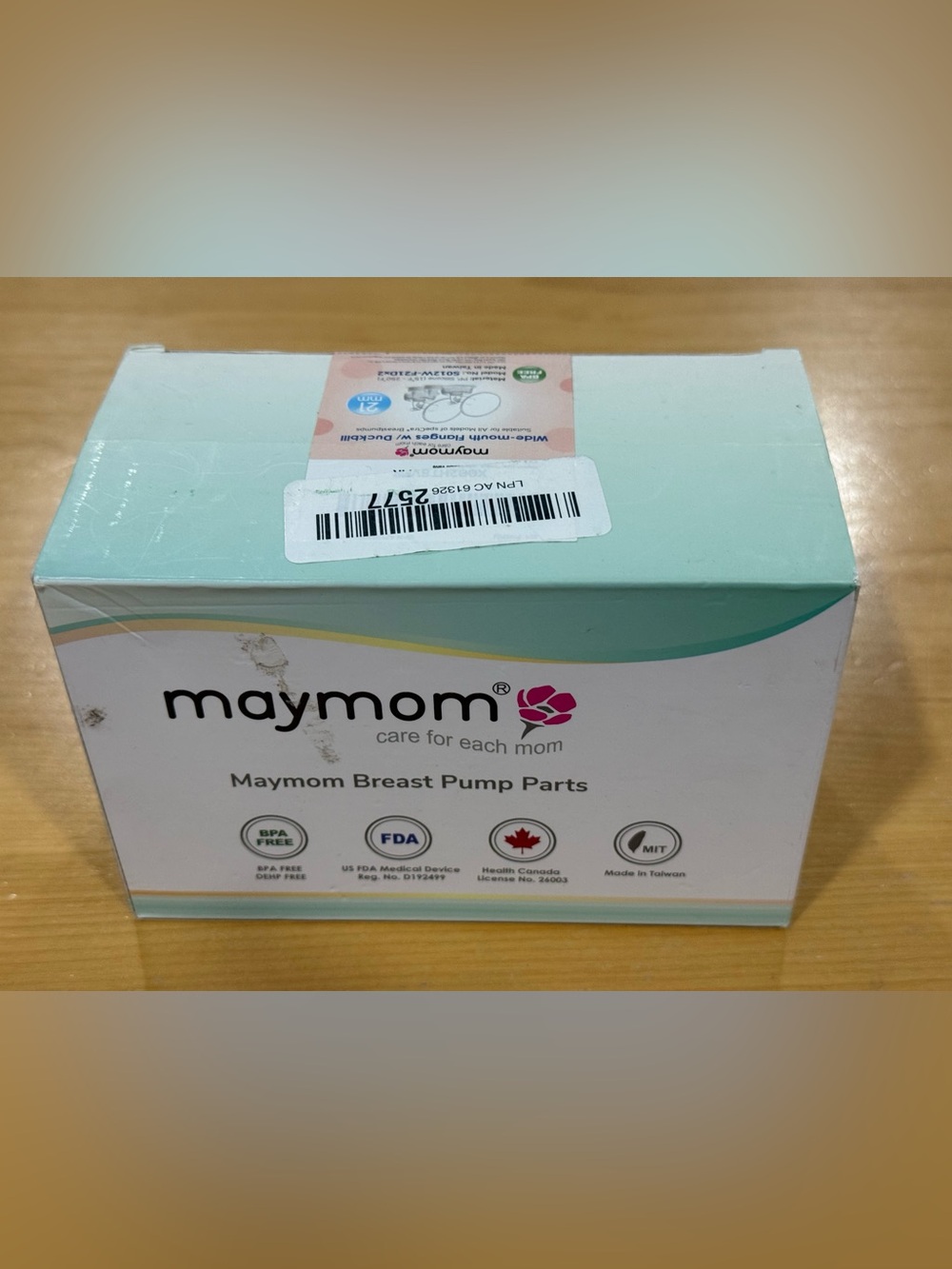 Maymom 21mm Wide-Mouth 2 Flanges Breast Pump Parts - Sealed Brand New